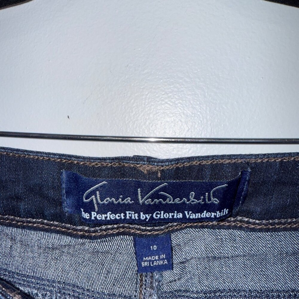 Gloria Vanderbilt Womens Dark Wash The Perfect Fit Capri Jeans Size 10 - Picture 4 of 5